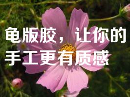 龟版胶，让你的手工更有质感