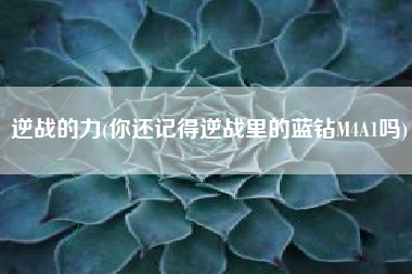 逆战的力(你还记得逆战里的蓝钻m4a1吗)