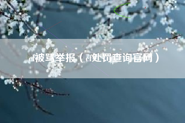 cf被骂举报（cf处罚查询凯发k8官网）