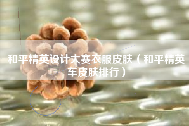 和平精英设计大赛衣服皮肤（和平精英车皮肤排行）