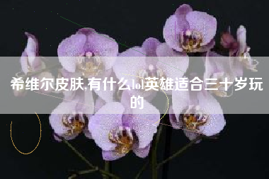 希维尔皮肤,有什么lol英雄适合三十岁玩的