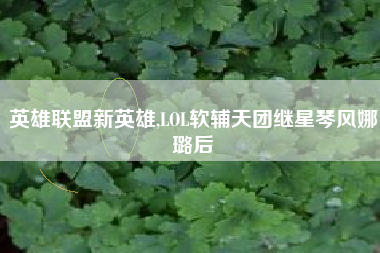 英雄联盟新英雄,lol软辅天团继星琴风娜璐后