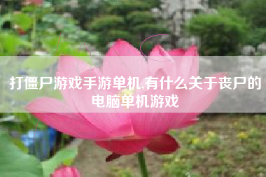 打僵尸游戏手游单机,有什么关于丧尸的电脑单机游戏