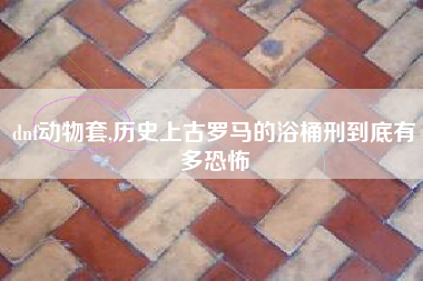 dnf动物套,历史上古罗马的浴桶刑到底有多恐怖